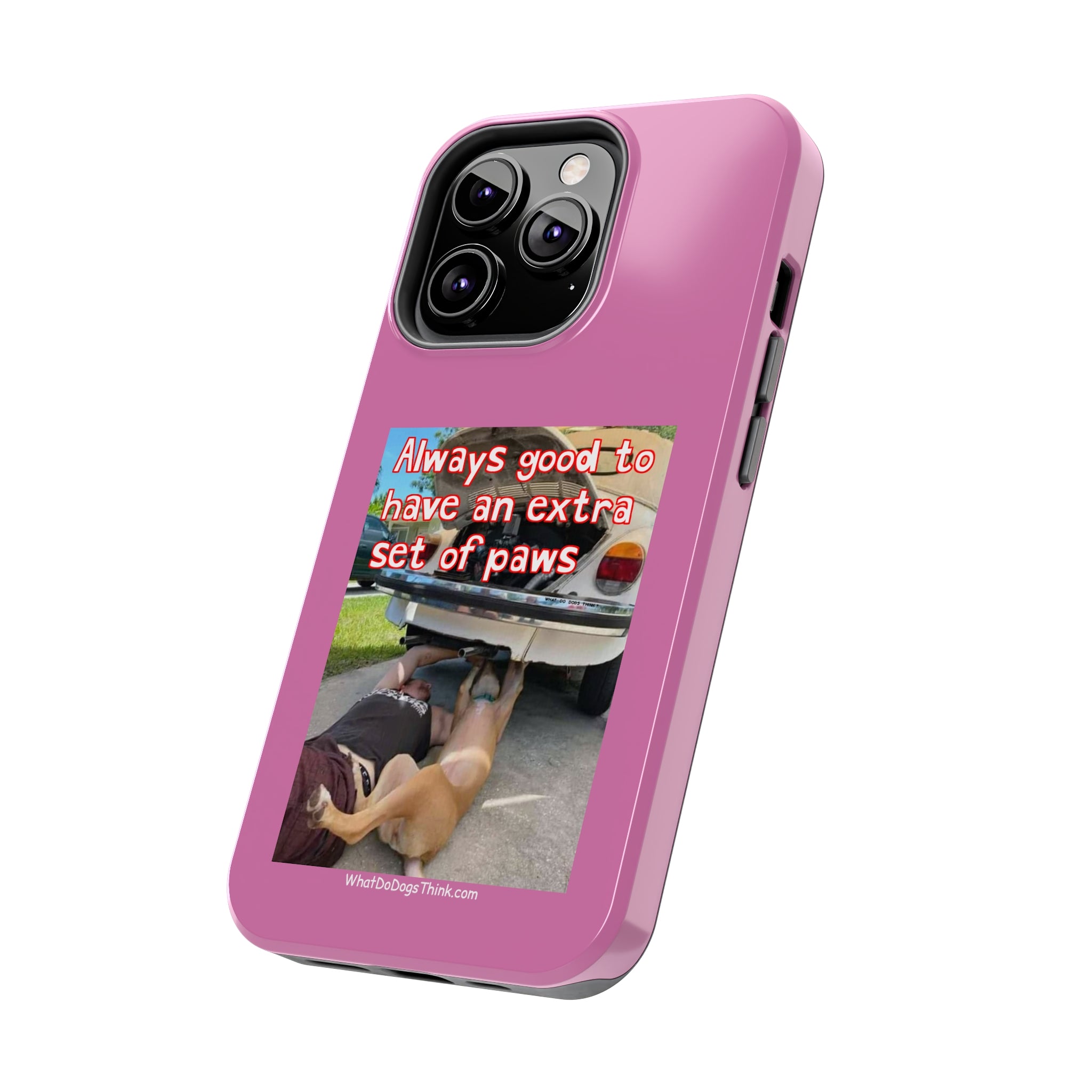 Extra Paw    Pink Tough Phone Cases