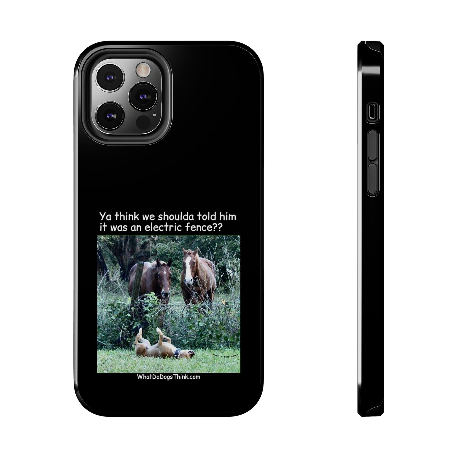 Electric Fence   Black Tough Phone Cases