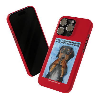 Grandma    Red Slim Phone Cases