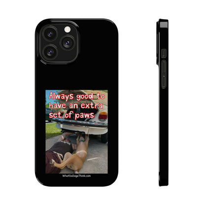 Extra Paws      Black Slim Phone Case