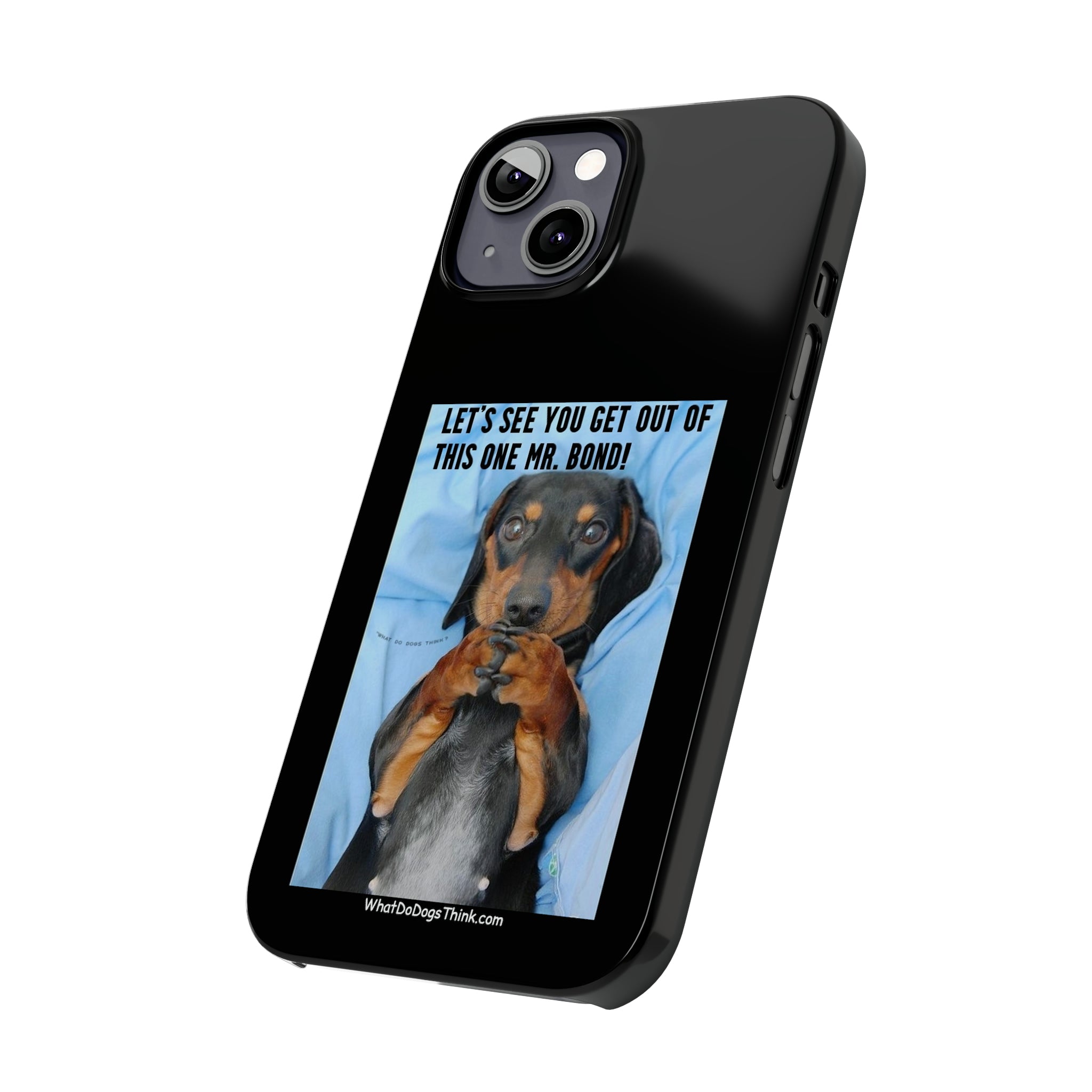 Mr. Bond  Black Slim Phone Cases