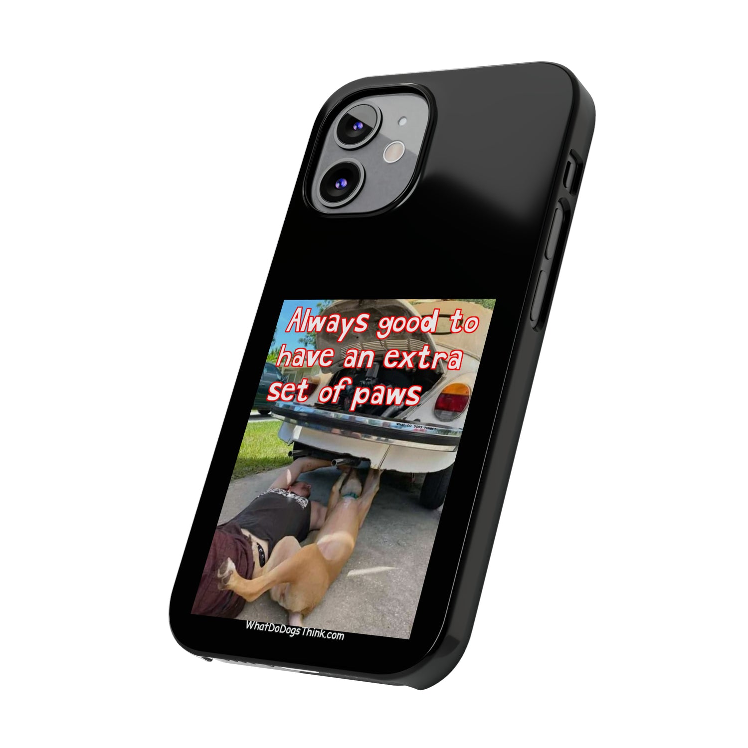 Extra Paws      Black Slim Phone Case