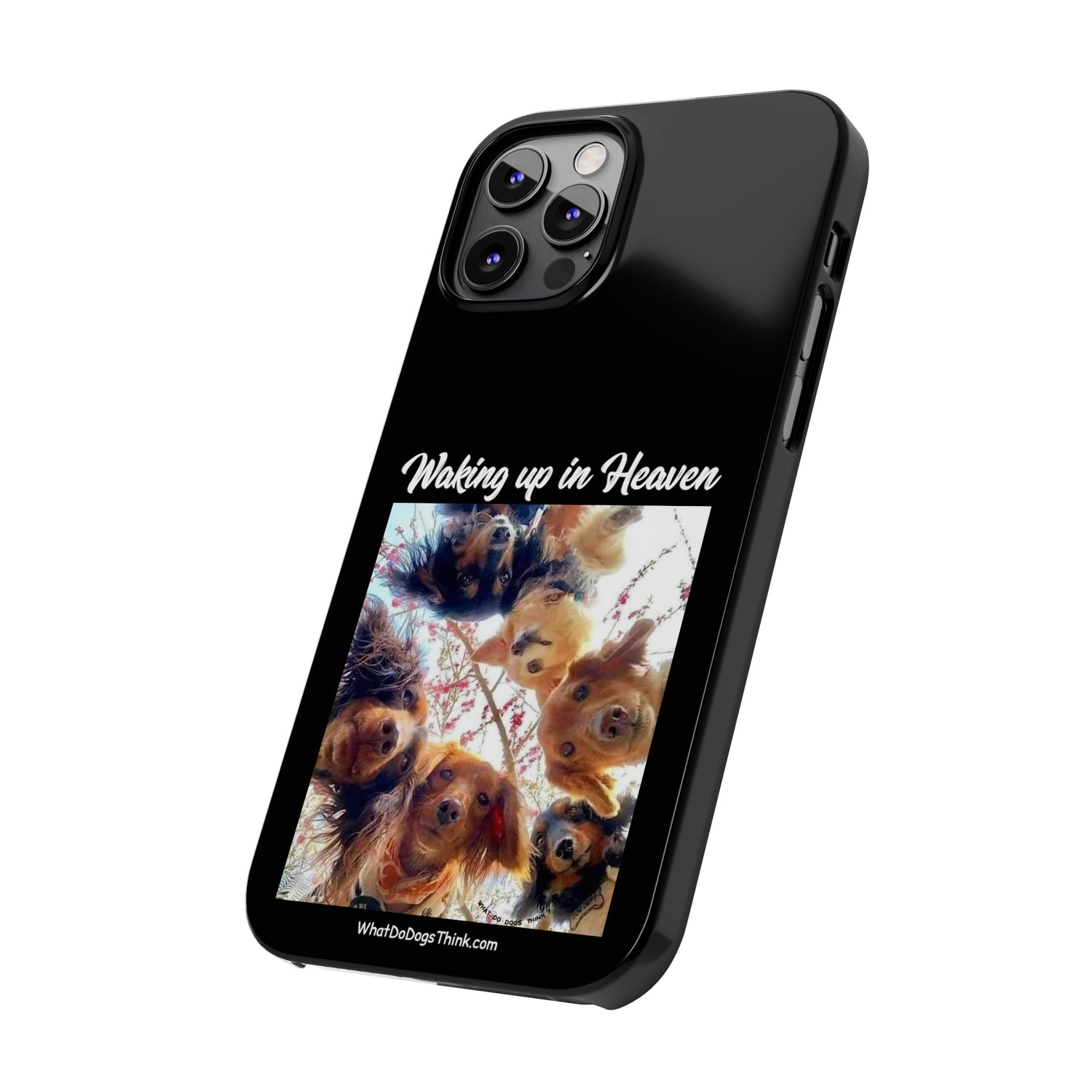 Waking Up In Heaven     Black Slim Phone Cases