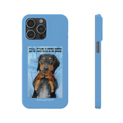 Grandma    Blue Slim Phone Cases