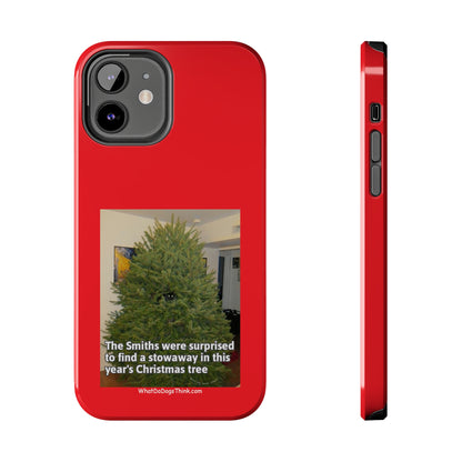 Stowaway Cat Red  Tough Phone Cases