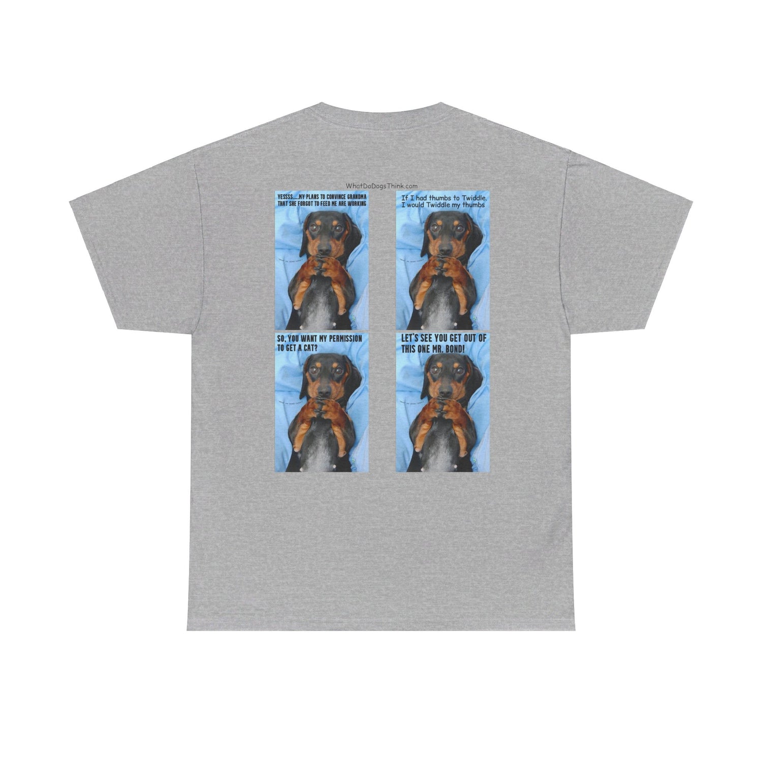 Devious Dachshund  T shirt Double Sided