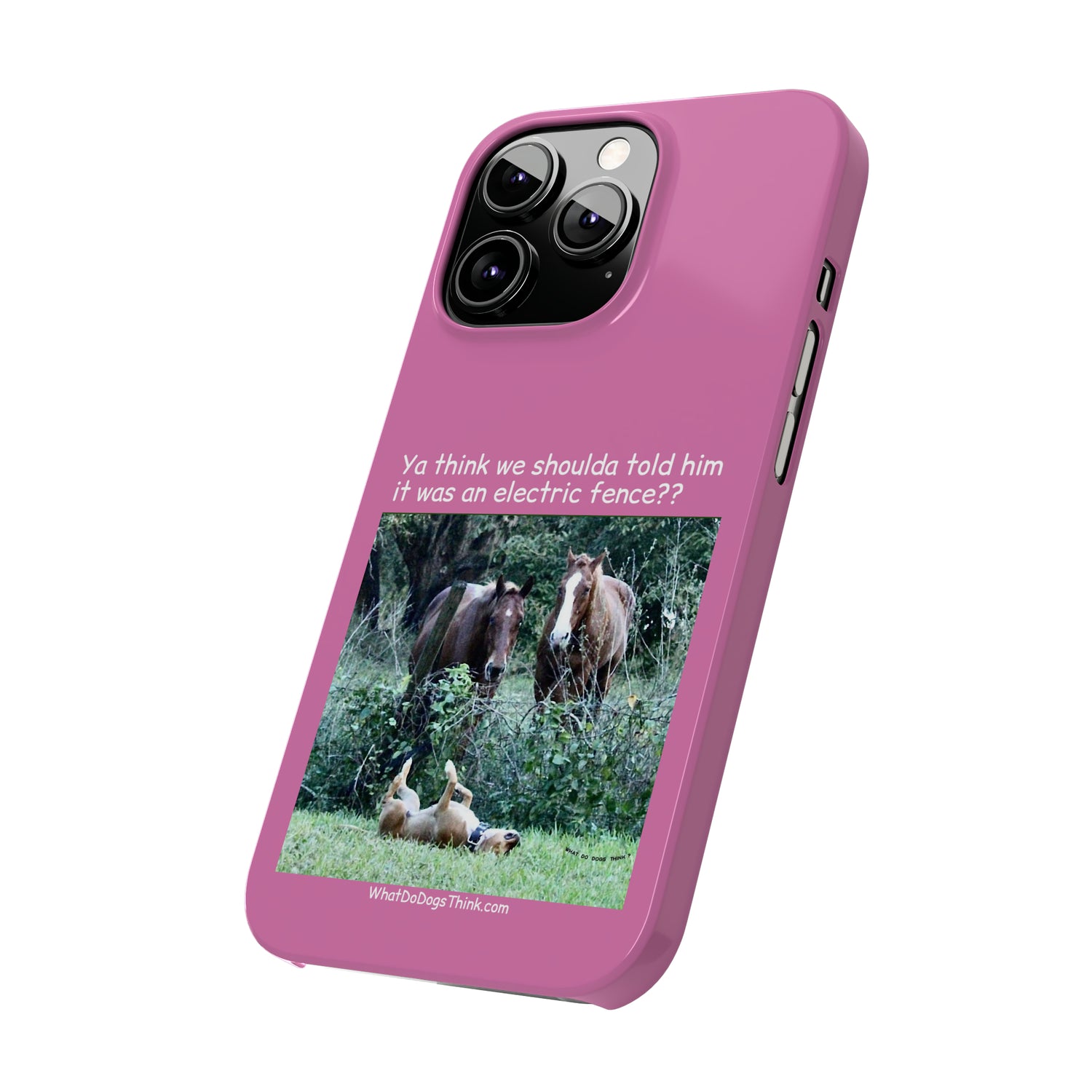 Electric Fence      Pink Slim Phone Case