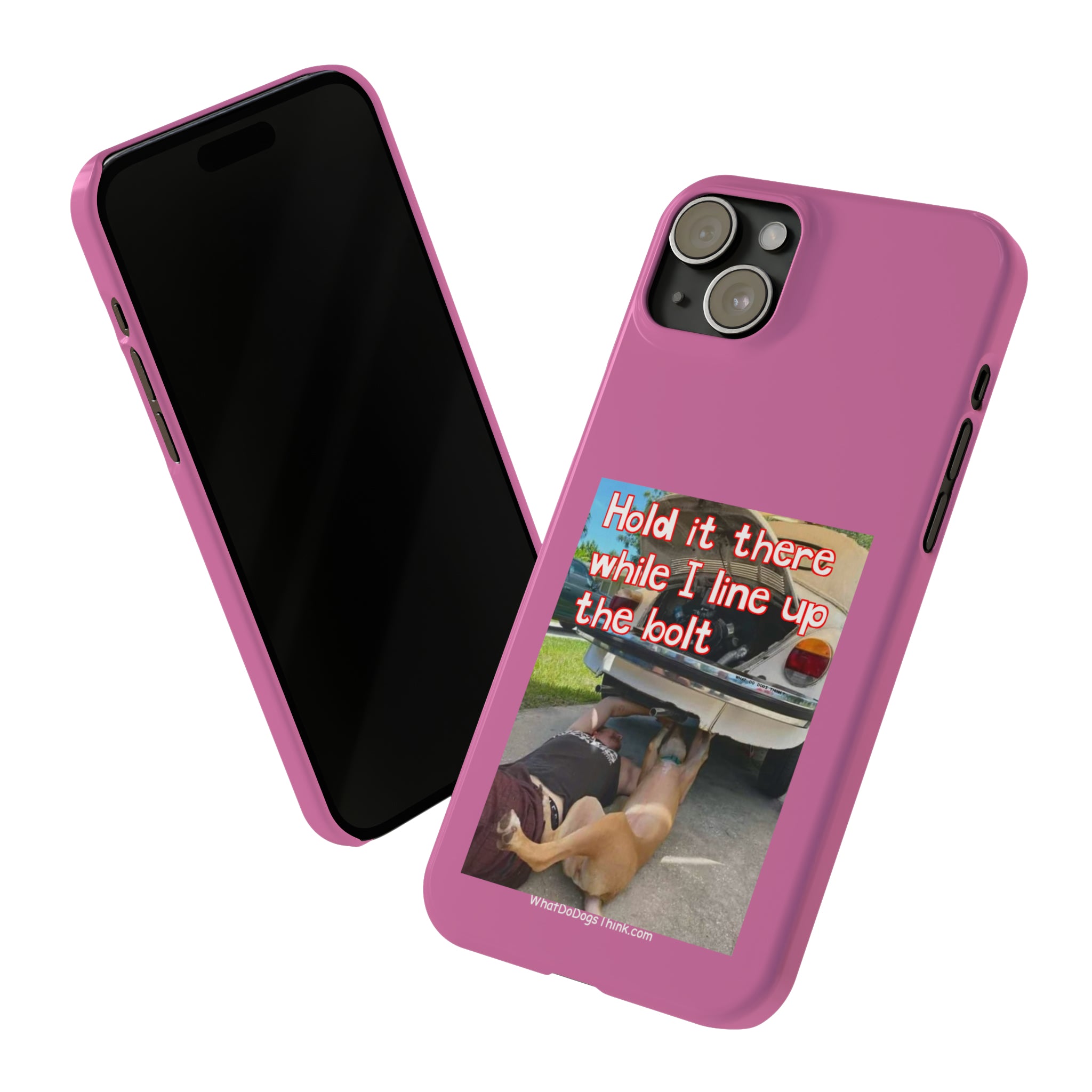 Hold It    Pink Slim Phone Cases