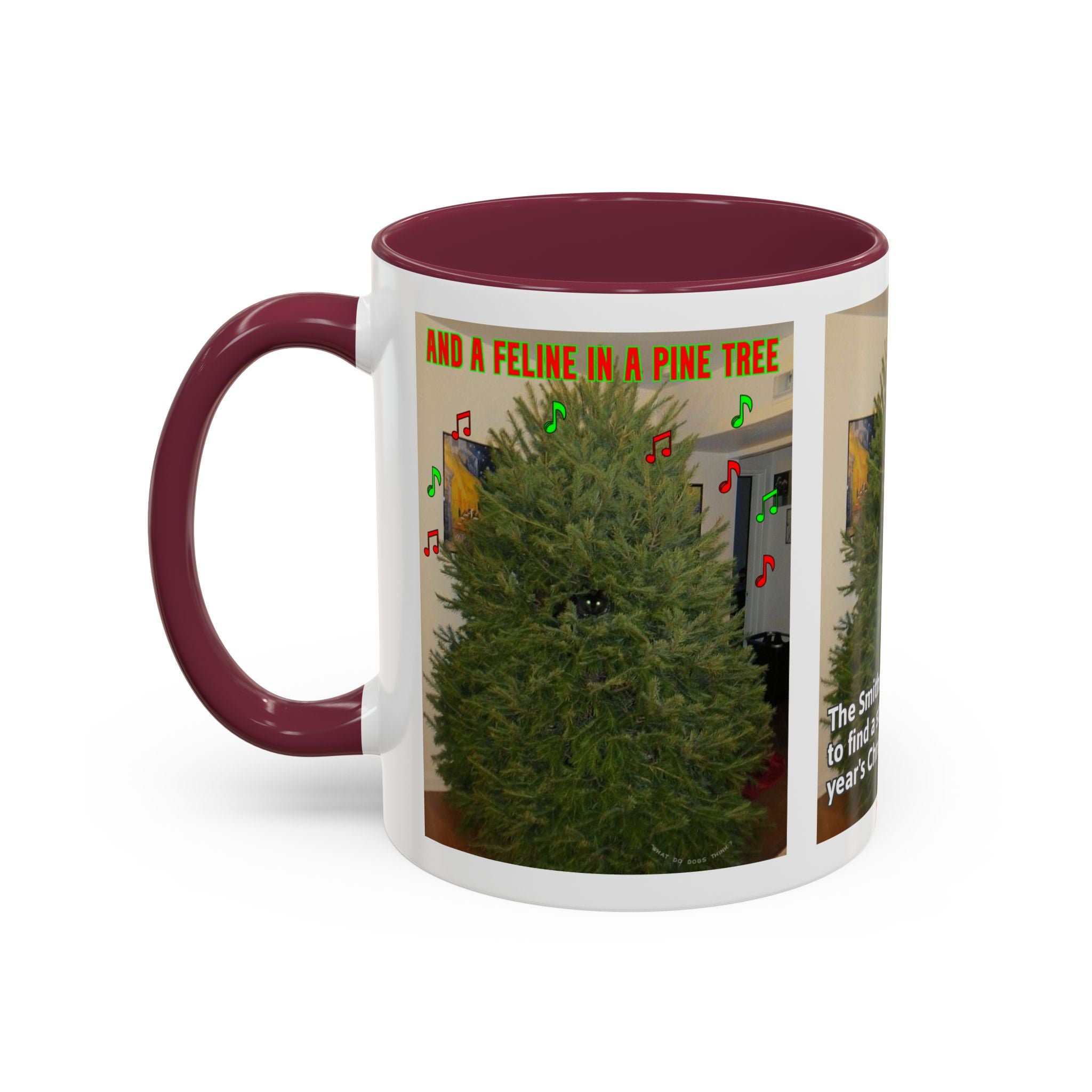 Christmas Tree Cat Mug