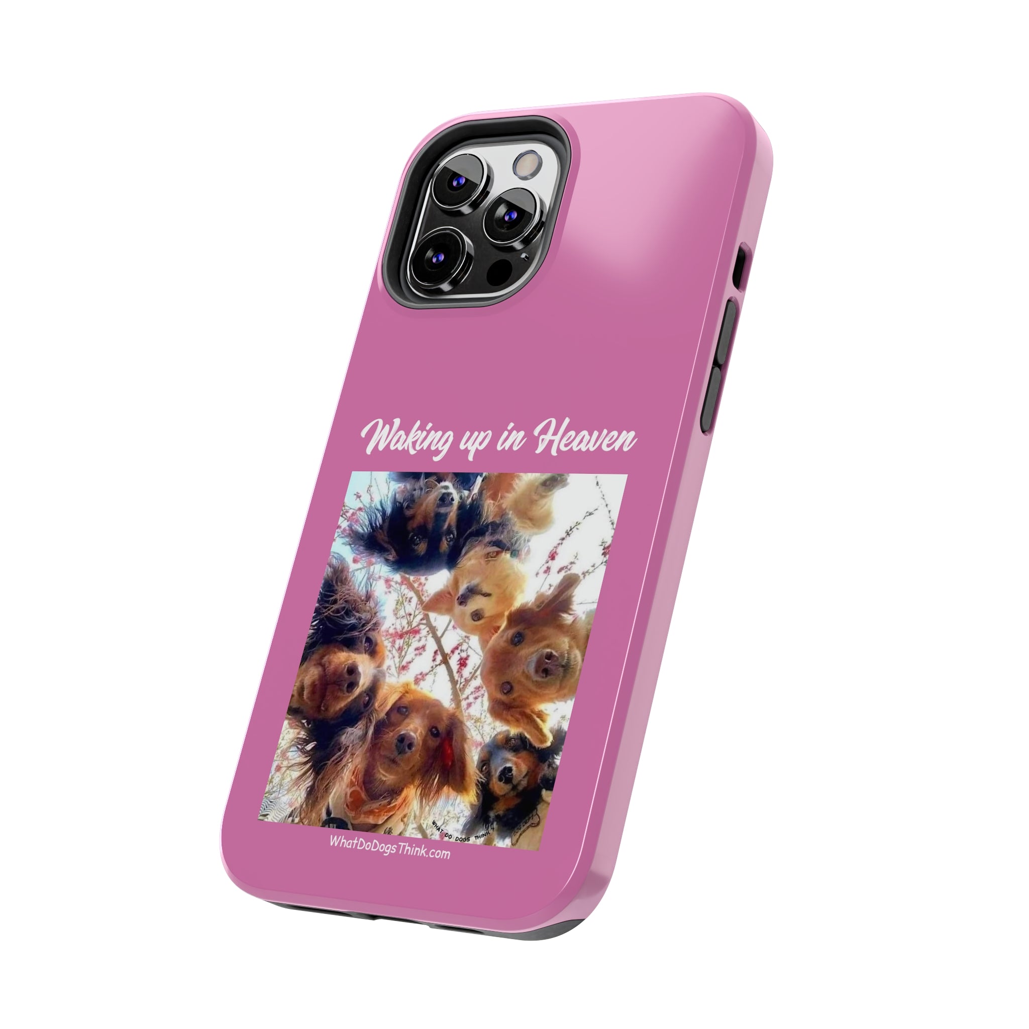 Waking Up in Heaven   Pink Tough Phone Cases