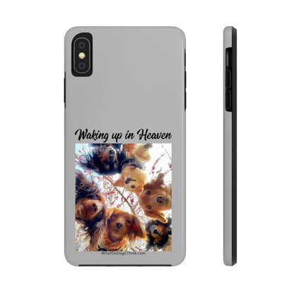 Waking Up in Heaven   Grey Tough Phone Cases