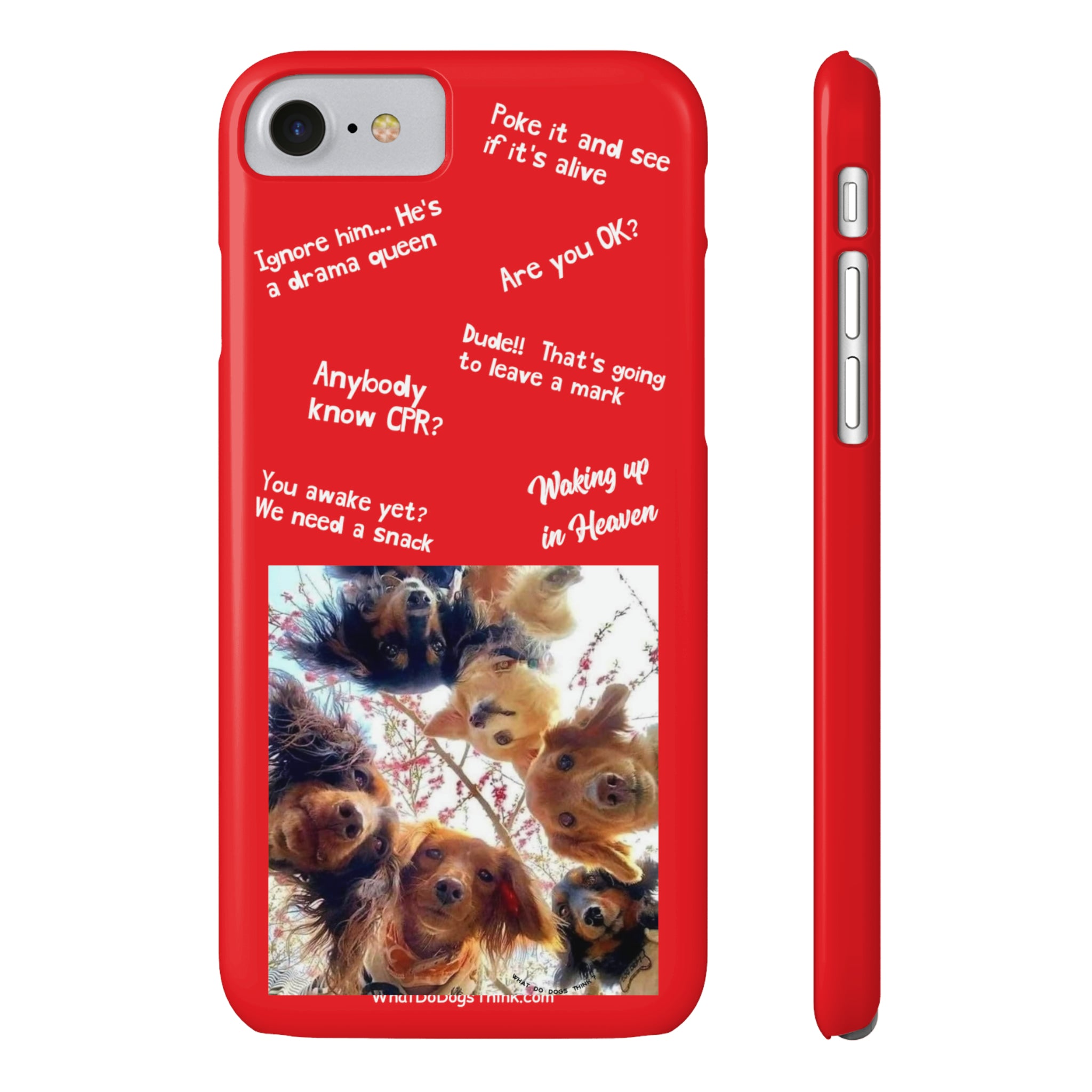 Are You OK?  Compilation    Red Slim Phone Cases