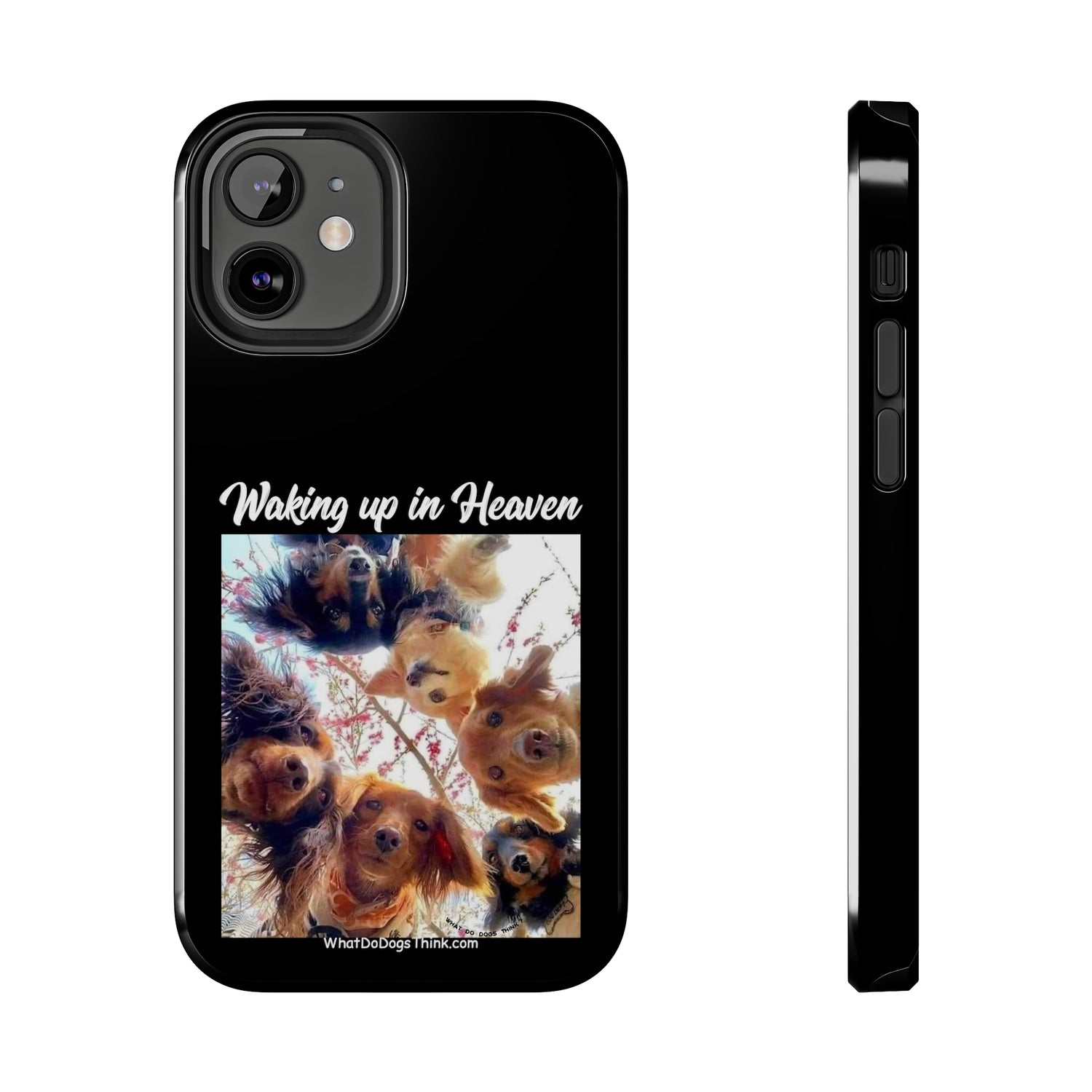 Waking Up in Heaven   Black Tough Phone Cases