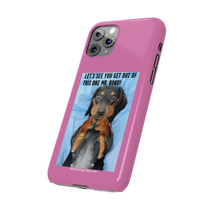 Mr. Bond    Pink Slim Phone Cases