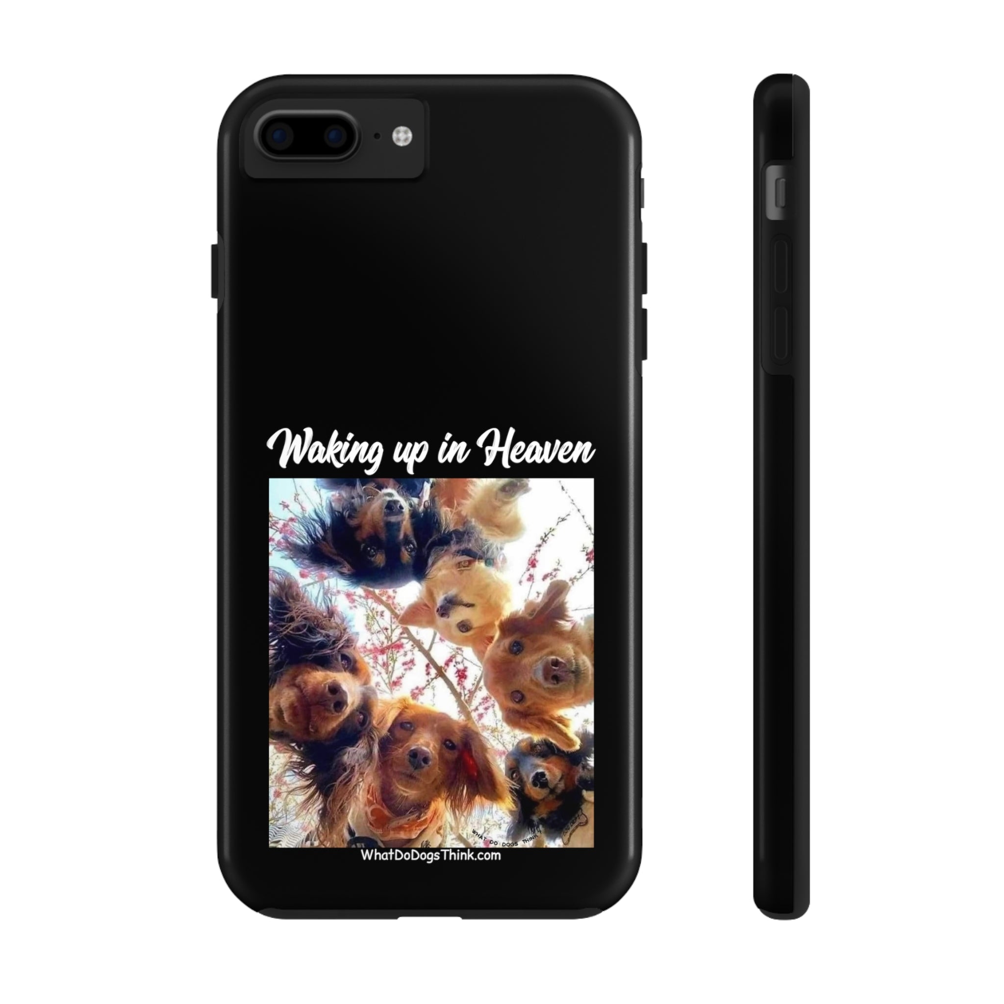 Waking Up in Heaven   Black Tough Phone Cases