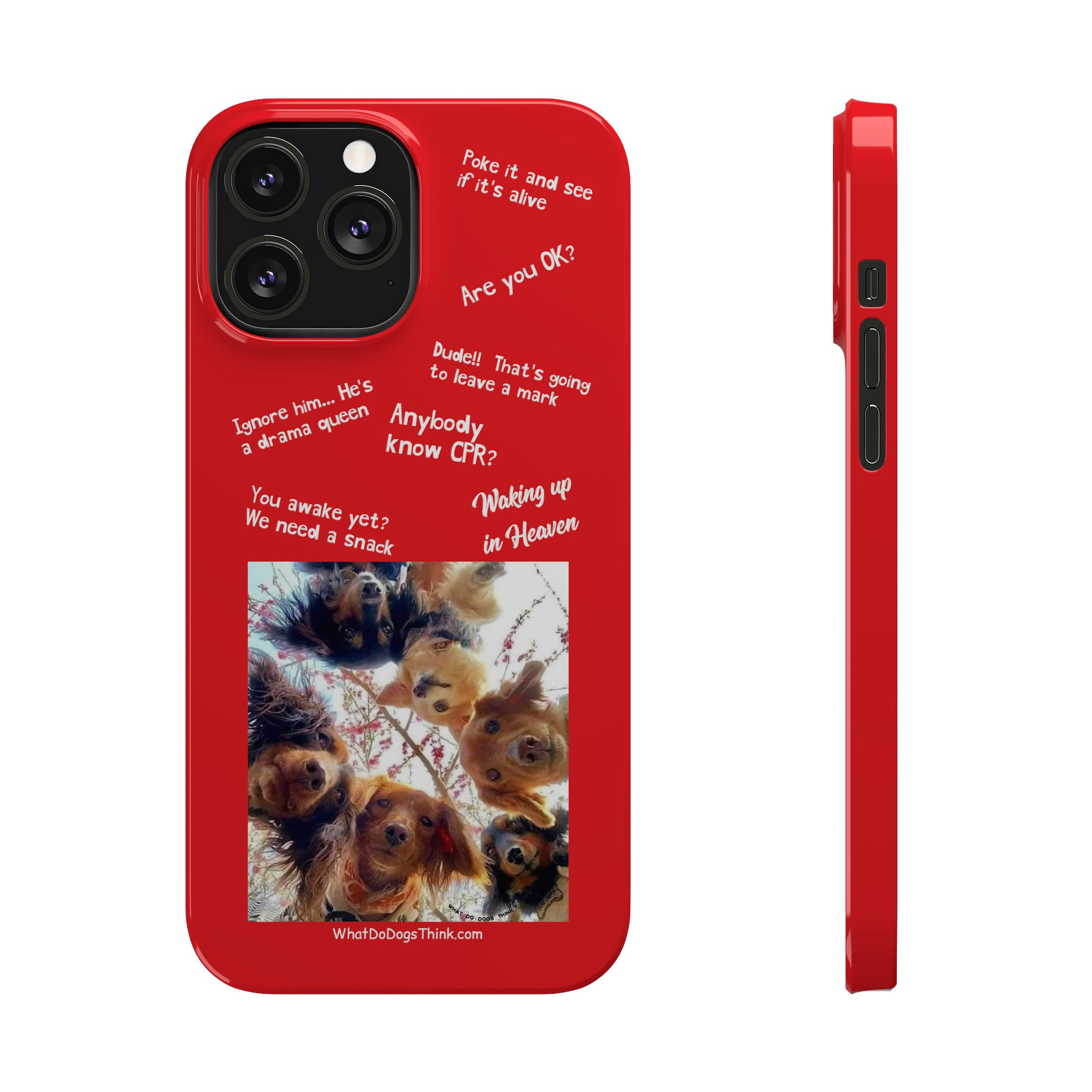 Are You OK?  Compilation    Red Slim Phone Cases