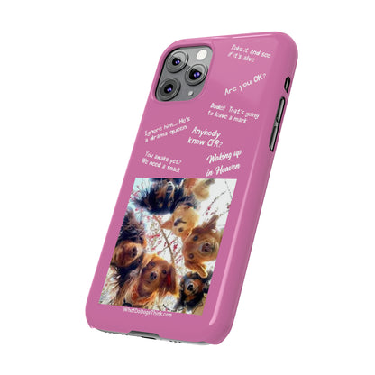 Are You OK?  Compilation    Pink Slim Phone Cases