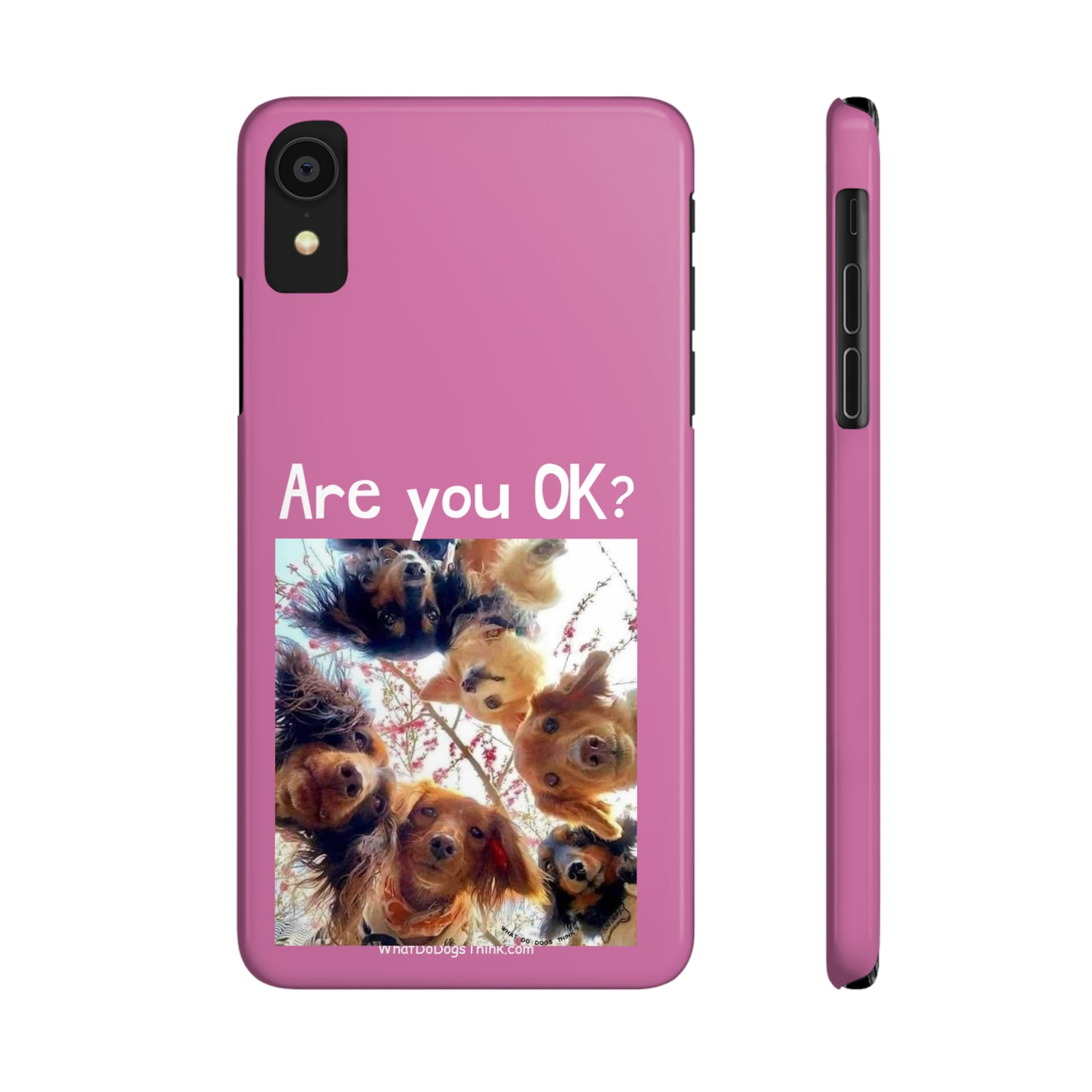 Are you OK?     Pink Slim Phone Cases