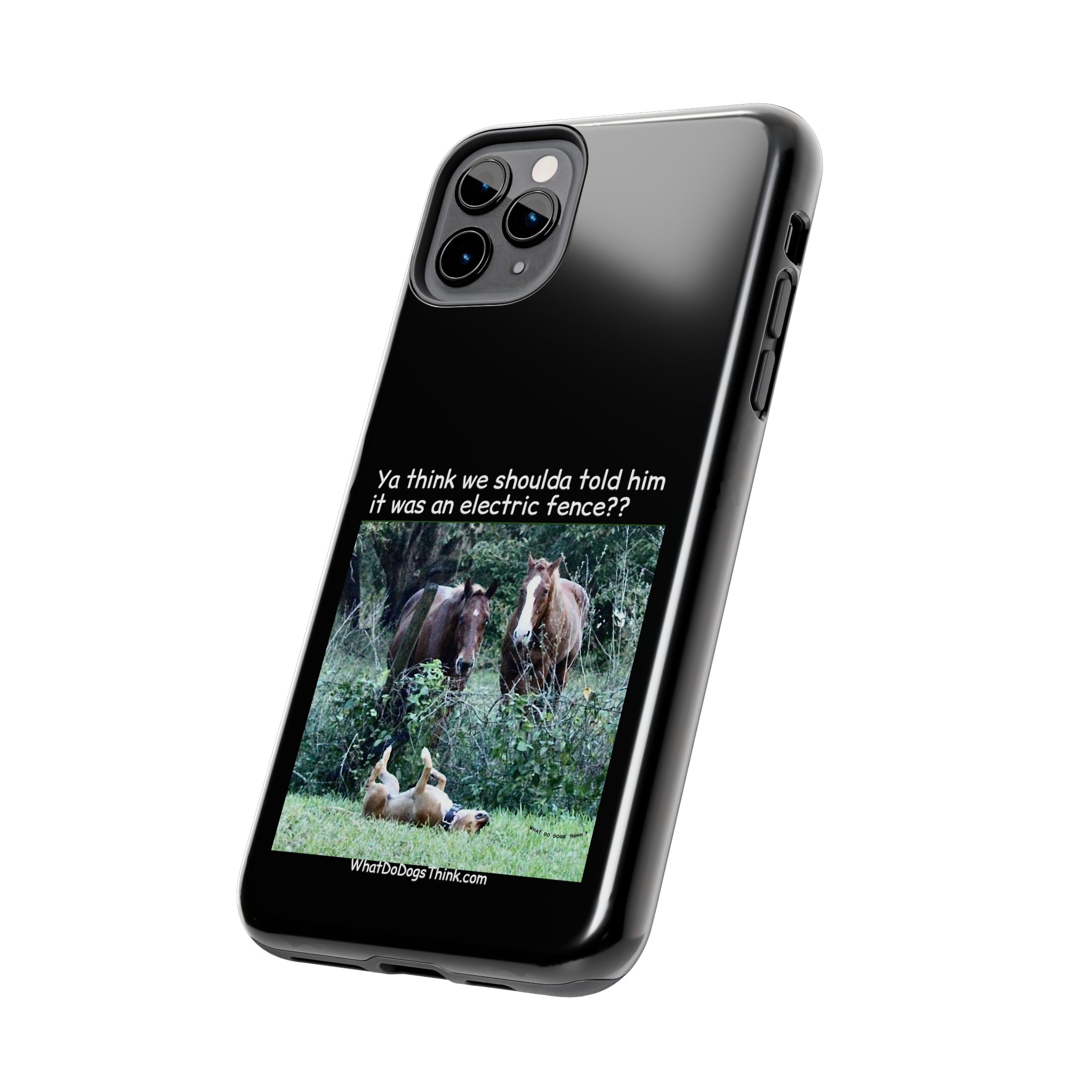 Electric Fence   Black Tough Phone Cases