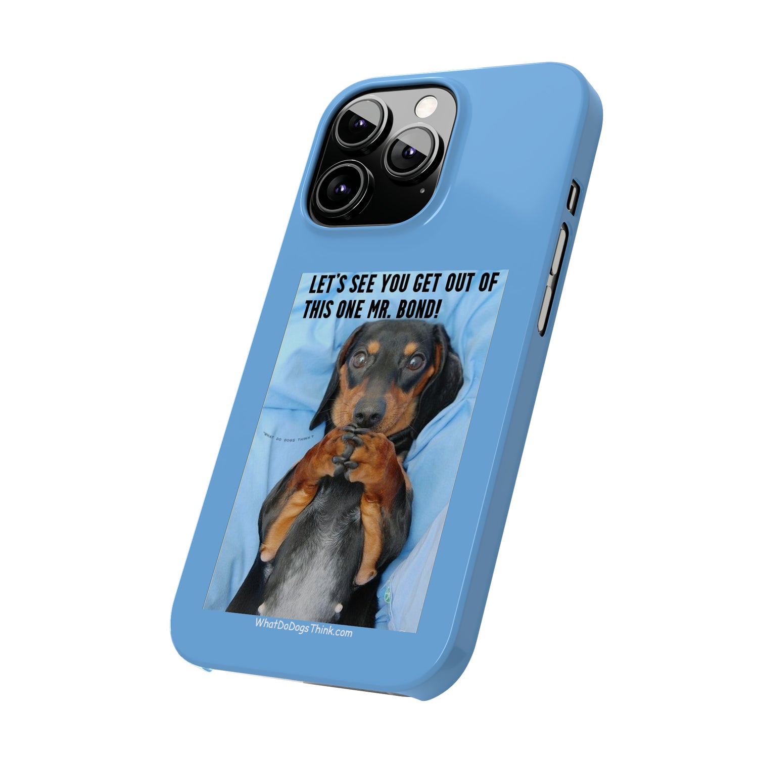 Mr. Bond    Blue Slim Phone Cases