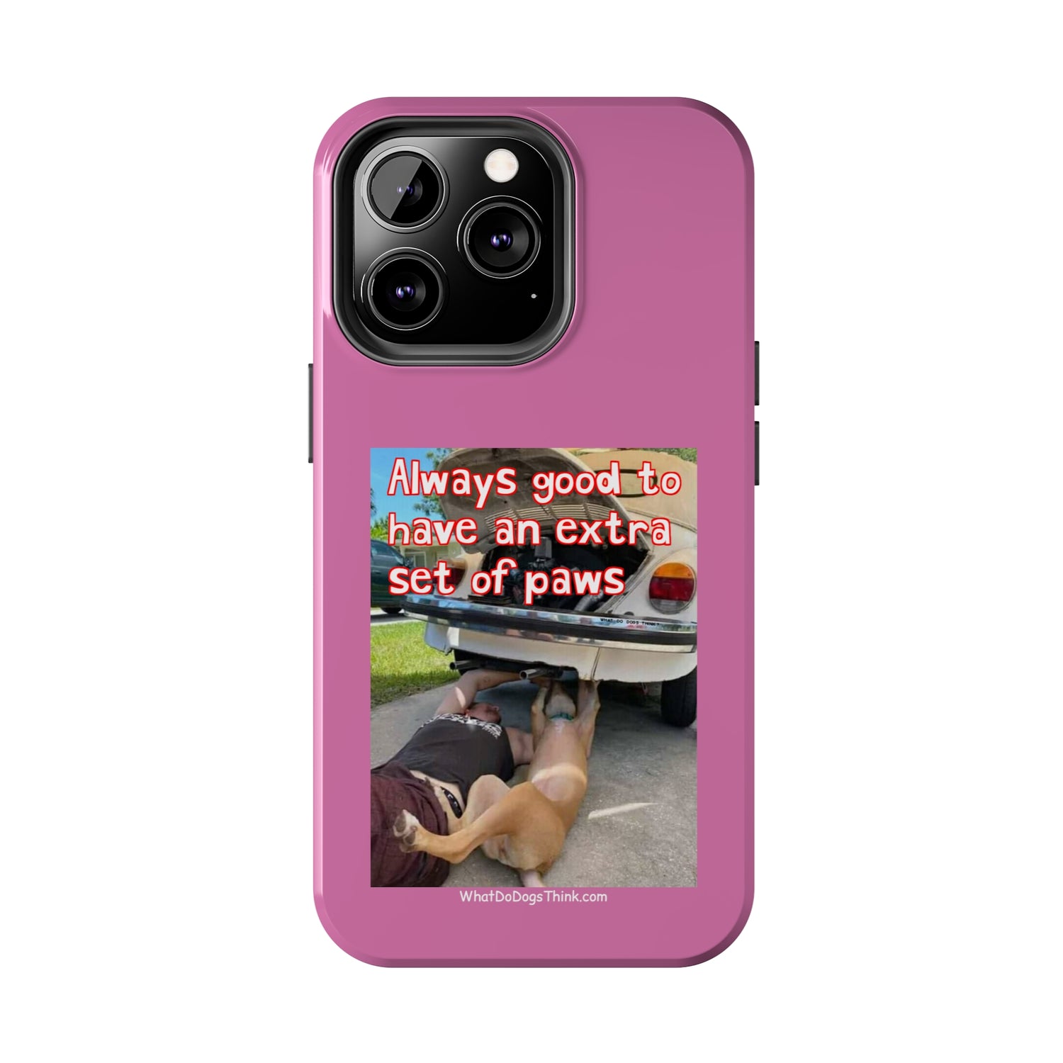 Extra Paw    Pink Tough Phone Cases