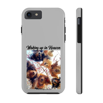 Waking Up in Heaven   Grey Tough Phone Cases