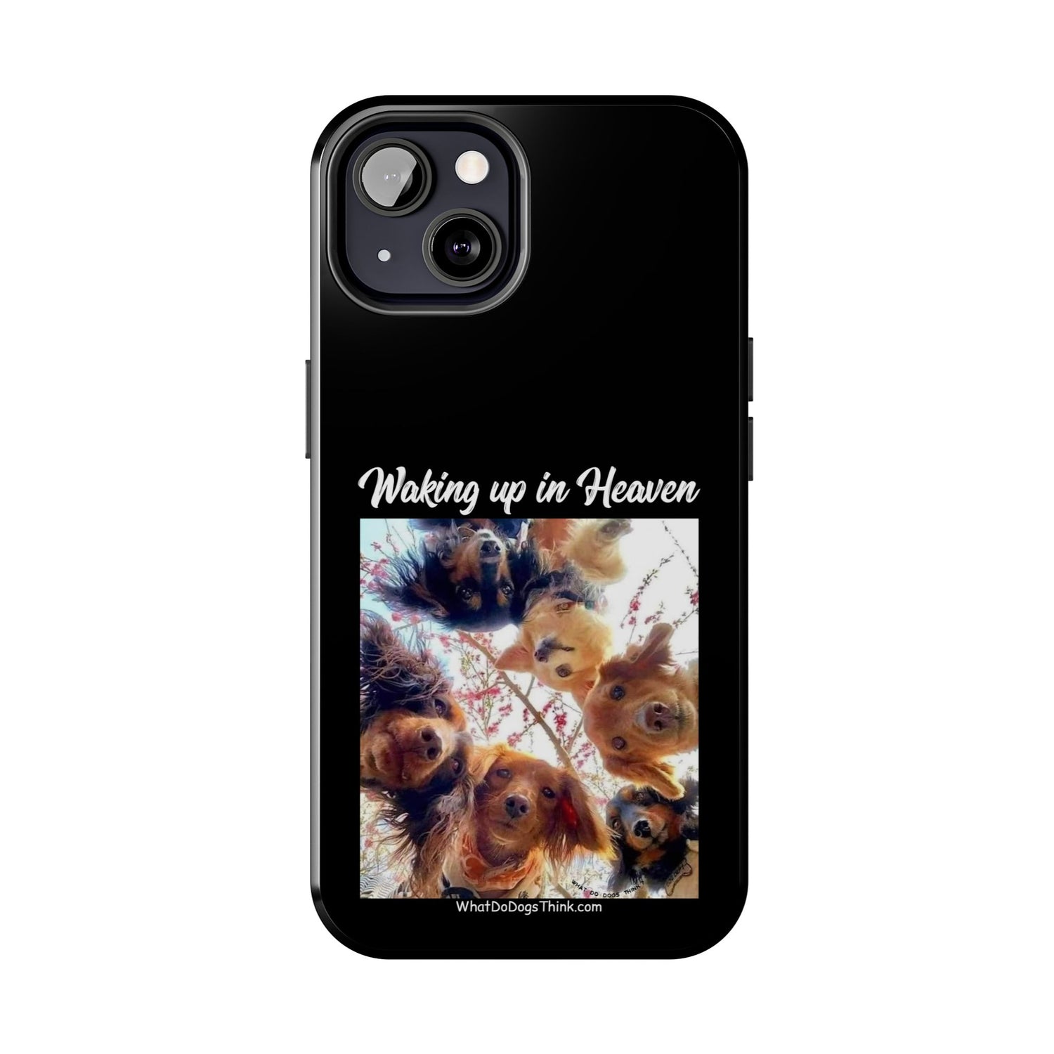 Waking Up in Heaven   Black Tough Phone Cases