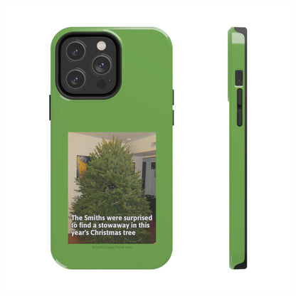 Stowaway Cat Green  Tough Phone Cases