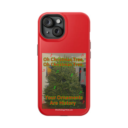 Christmas Tree Cat    Red MagSafe Tough Case