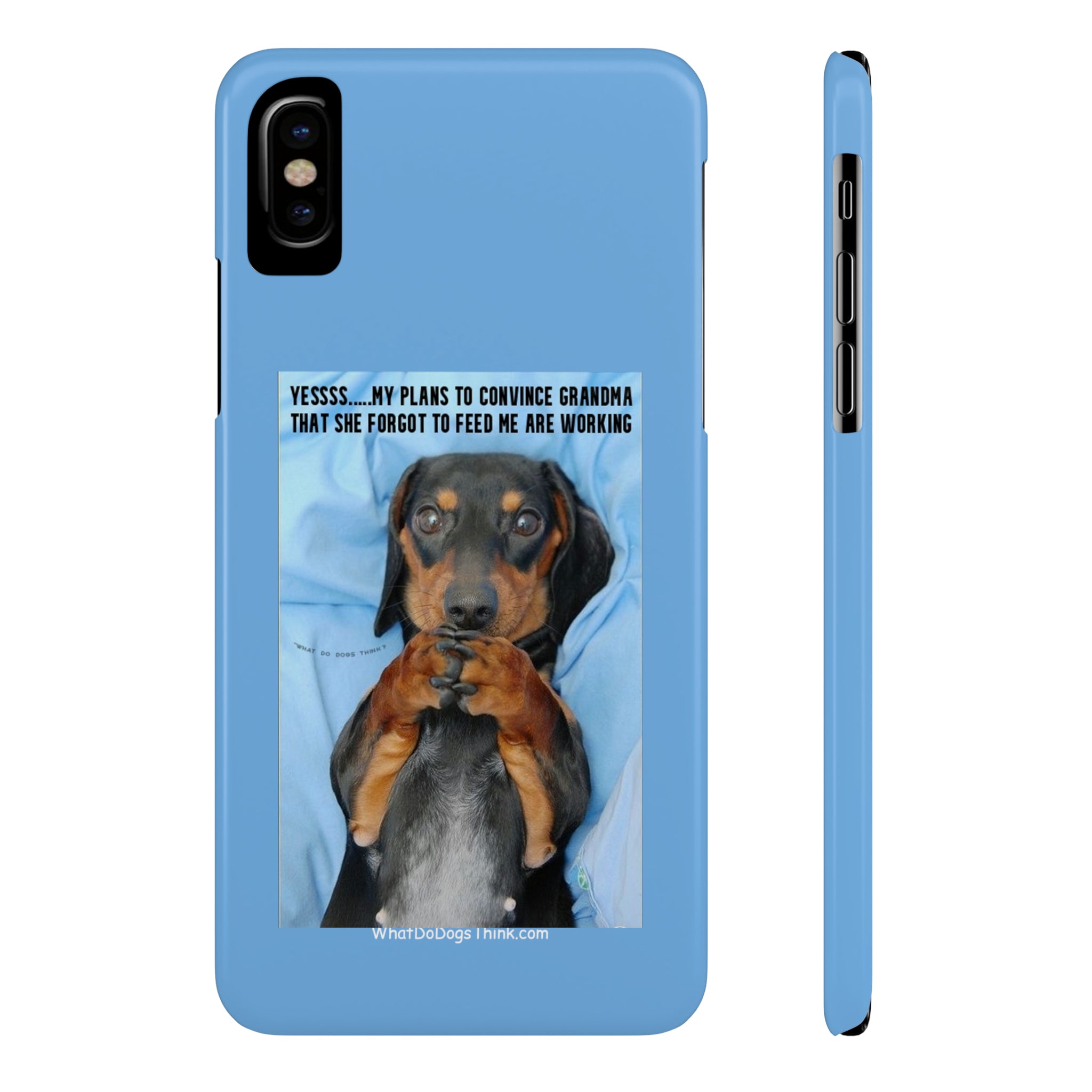 Grandma    Blue Slim Phone Cases