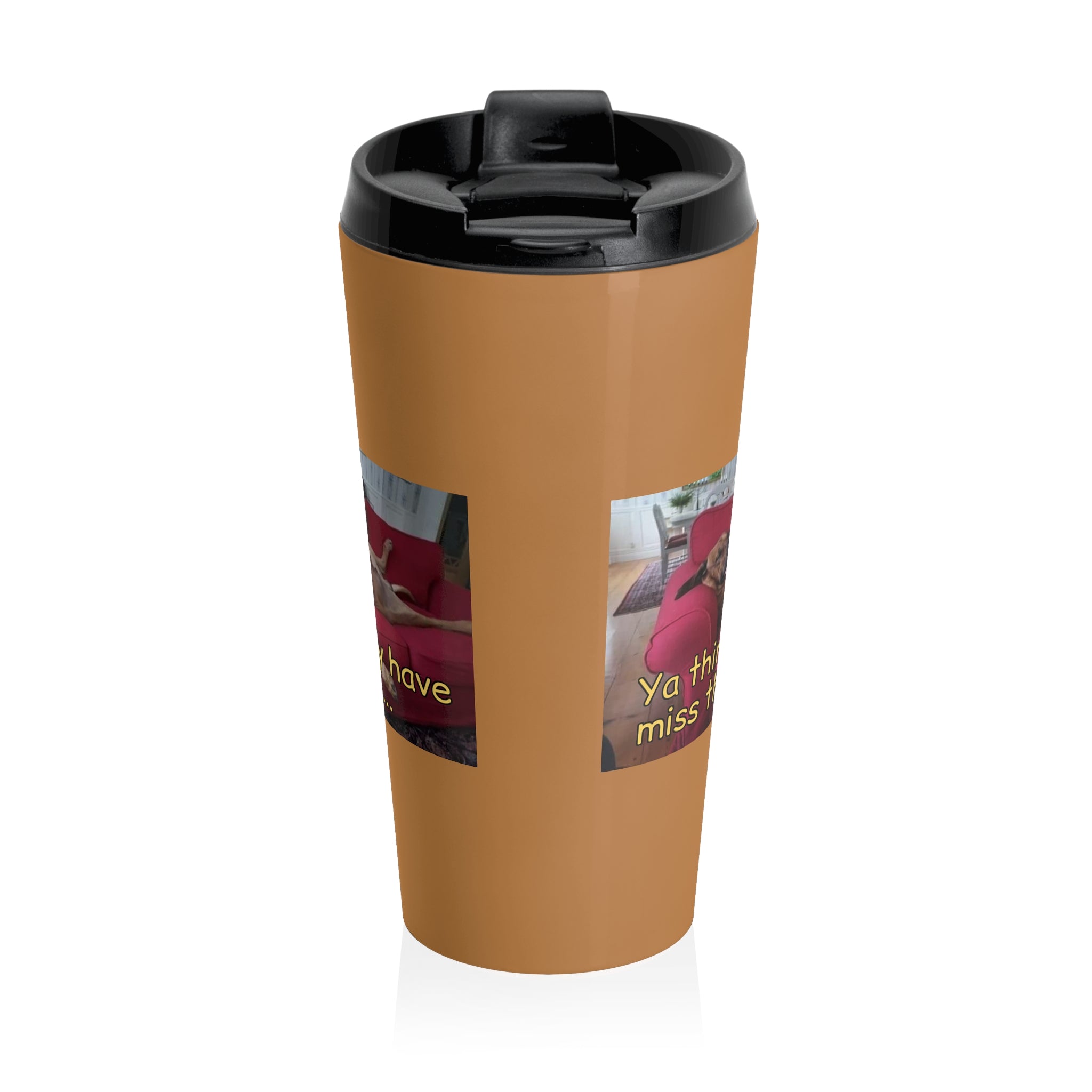 Stuffed Dog Insulated Stainless Steel Travel Mug