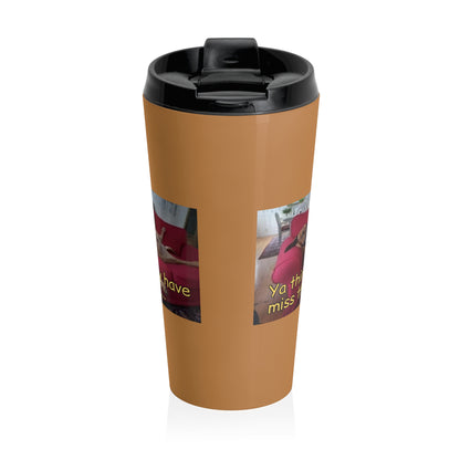 Stuffed Dog Insulated Stainless Steel Travel Mug