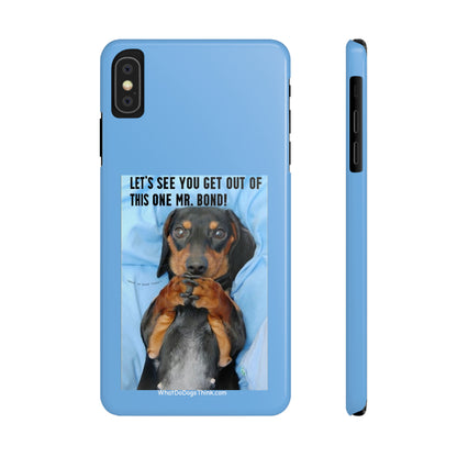 Mr. Bond    Blue Slim Phone Cases