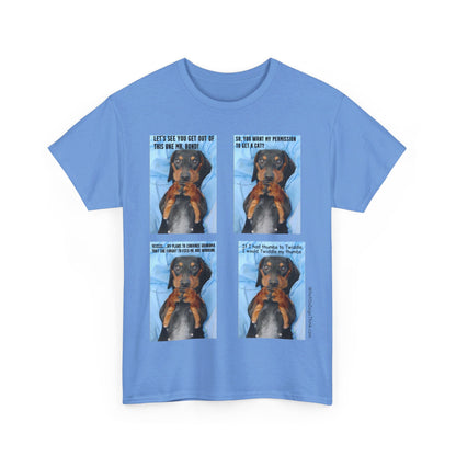 Devious Dachshund  T shirt 