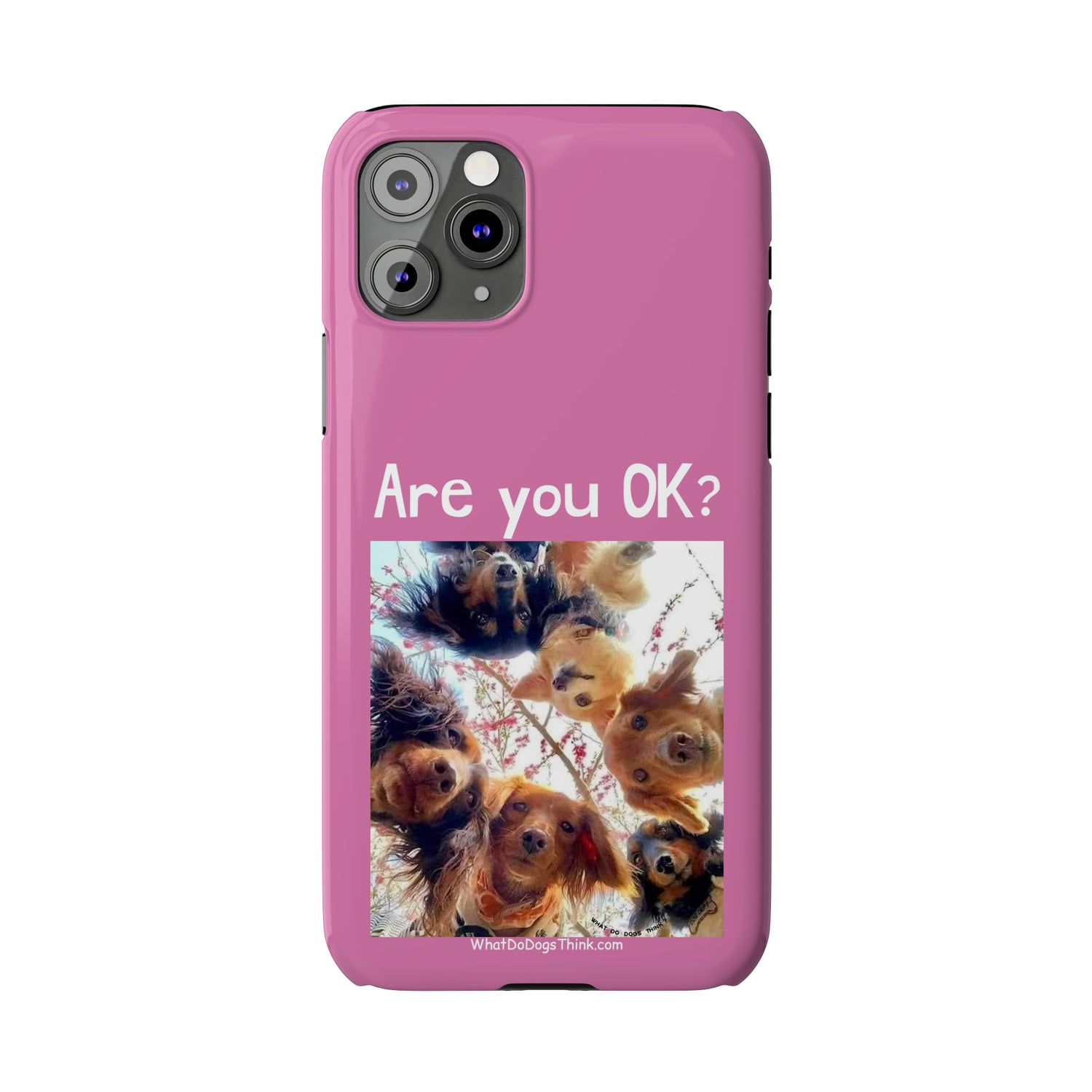 Are you OK?     Pink Slim Phone Cases