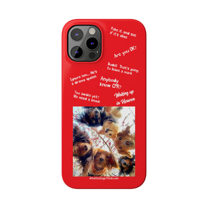 Are You OK?  Compilation    Red Slim Phone Cases