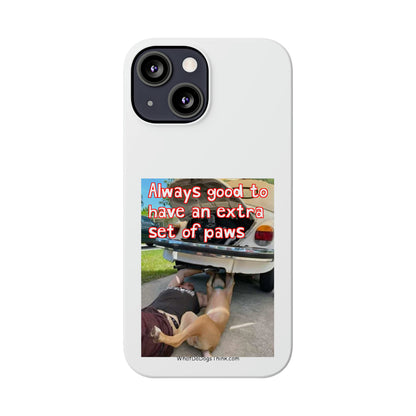 Extra Paws      White Slim Phone Case