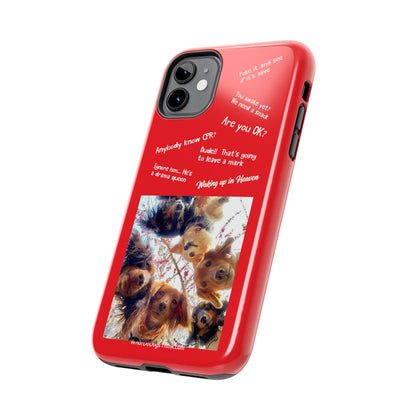 Are you OK? Compilation  Red Tough Phone Cases