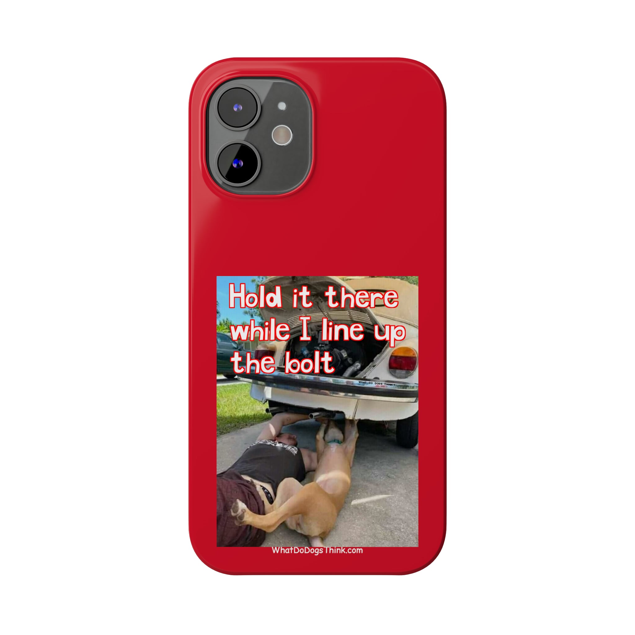 Hold It    Red Slim Phone Cases