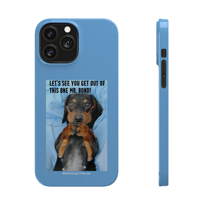 Mr. Bond    Blue Slim Phone Cases