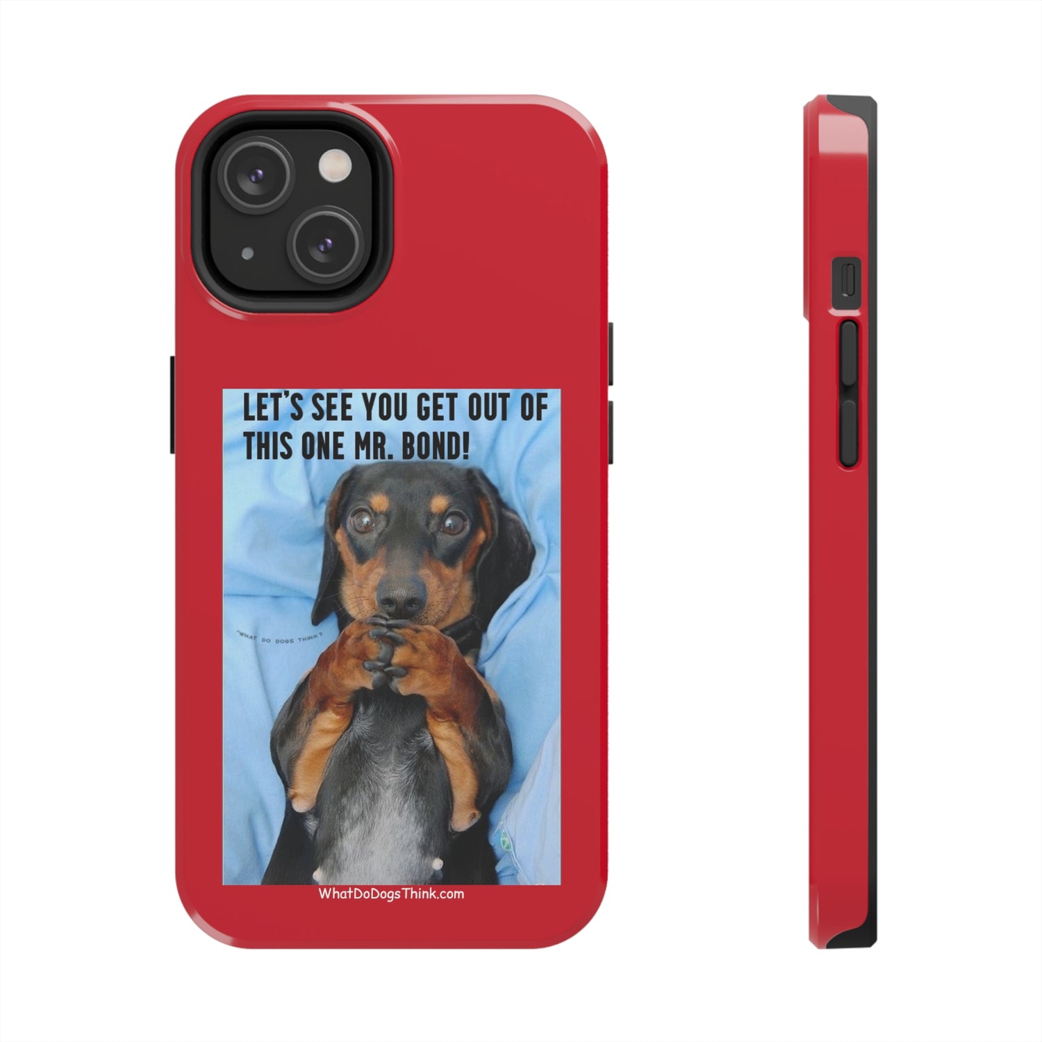 Mr Bond    Red Tough Phone Cases