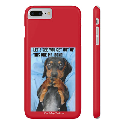 Mr. Bond    Red Slim Phone Cases