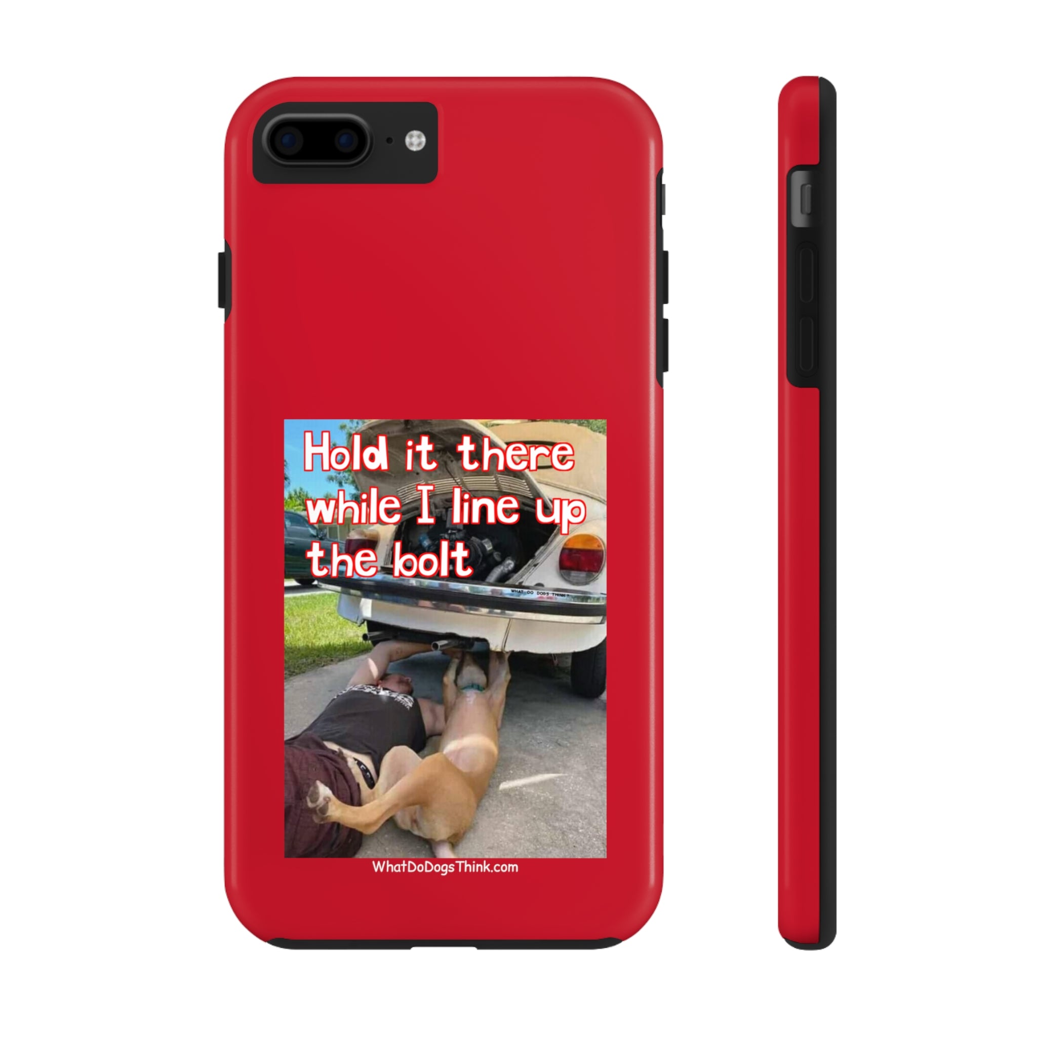 Hold it   Red Tough Phone Cases