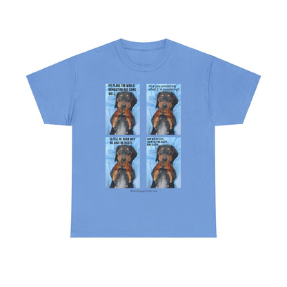 Devious Dachshund  T shirt 