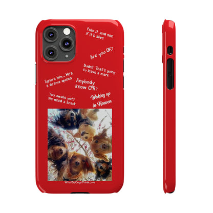 Are You OK?  Compilation    Red Slim Phone Cases