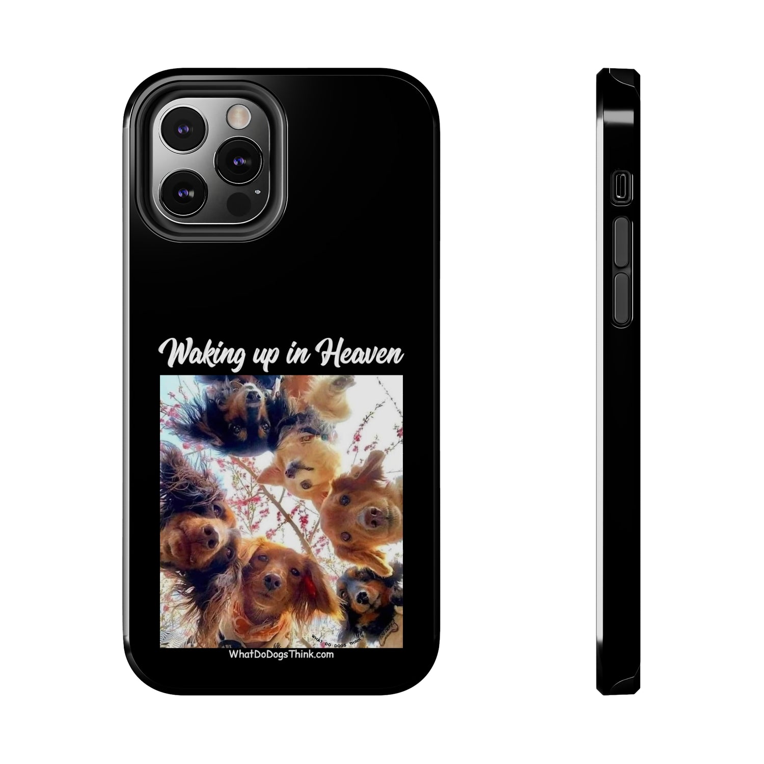 Waking Up in Heaven   Black Tough Phone Cases