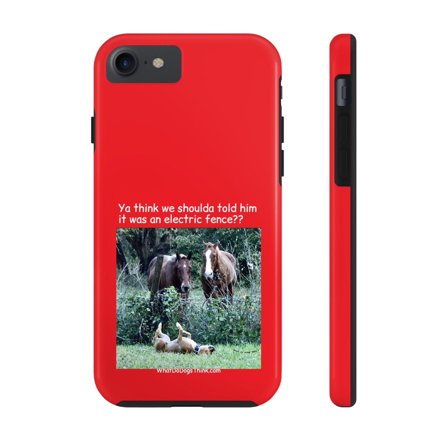 Electric Fence   Red Tough Phone Cases