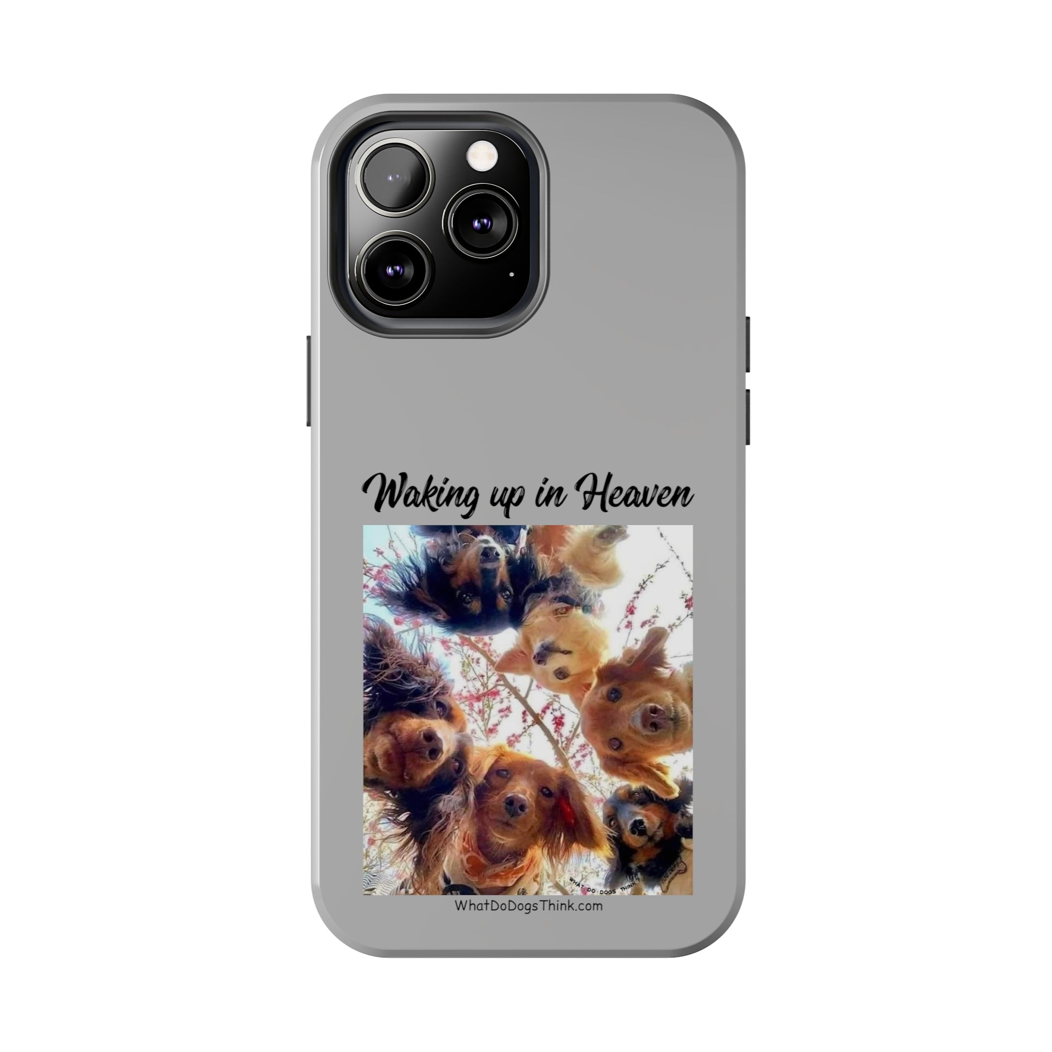 Waking Up in Heaven   Grey Tough Phone Cases