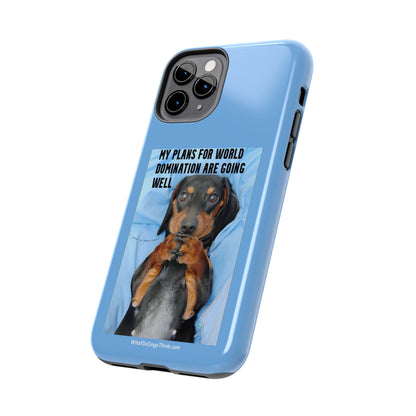 World Domination    Blue Tough Phone Cases