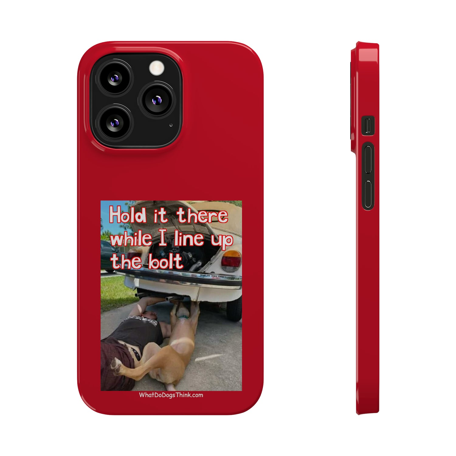 Hold It    Red Slim Phone Cases